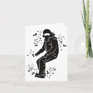 Snowboarder Colourful Snowboard Snowboarding 47 Card