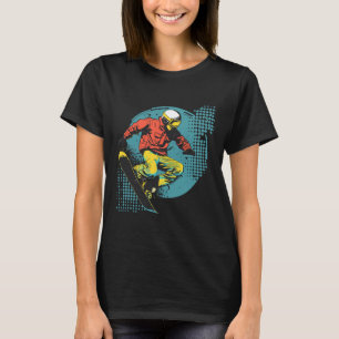 Snowboarder Comic Look Alpine Snowboarding T-Shirt