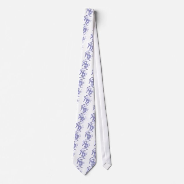 Snowboarder Custom Neck Tie (Front)