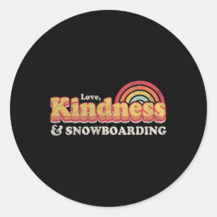 Snowboarder Design1  Classic Round Sticker