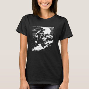 Snowboarder Drawing Snowboarding Slope T-Shirt