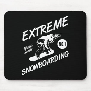 Snowboarder Extreme Snowboarding Winter Sports Sno Mouse Pad