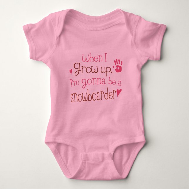 Snowboarder (Future) Infant Baby T-Shirt Baby Bodysuit (Front)