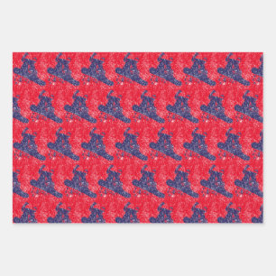 Snowboarder High on a Slope Wrapping Paper Sheet