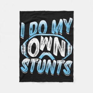 Snowboarder I Do My Own Stunts Snowboarding Childr Fleece Blanket