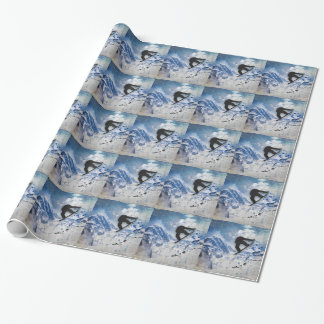 Snowboarder In Flight Wrapping Paper