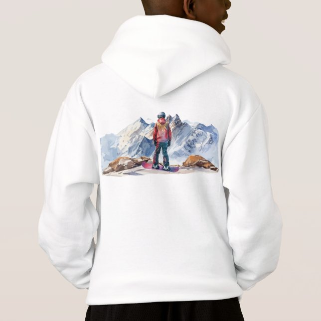 Snowboarder in the Mountains (Back)