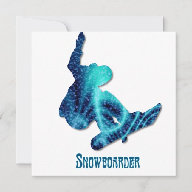 Snowboarder Invitation (Front)