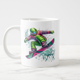 Snowboarder Jumbo  Large Coffee Mug