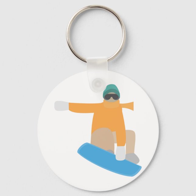 Snowboarder Key Ring (Front)