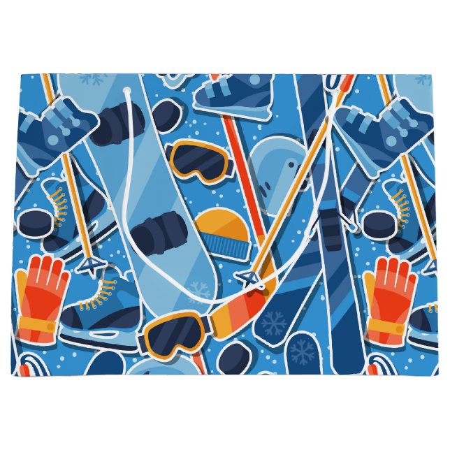 Snowboarder  large gift bag (Front)