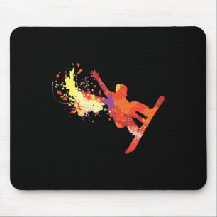 Snowboarder Life Snowboarding Fan Extreme Winter S Mouse Pad
