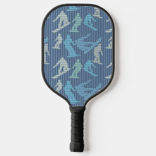 Snowboarder Lines Pickleball Paddle
