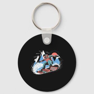 Snowboarder Master The Slopes Snowboarding Snowboa Key Ring