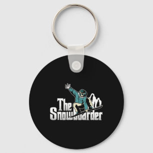 Snowboarder Mountains Winter Extreme Sports Snowbo Key Ring