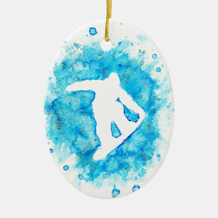 Snowboarder ornament