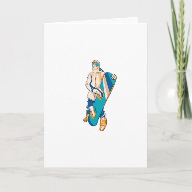 Snowboarder People Card (Front)
