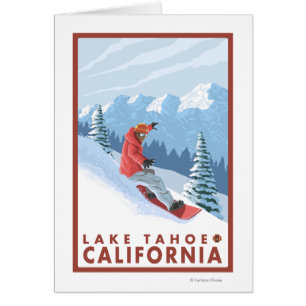 Snowboarder Scene - Lake Tahoe, California