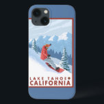 Snowboarder Scene - Lake Tahoe, California iPhone 13 Case<br><div class="desc">Snowboarder Scene - Lake Tahoe,  California - Vintage Travel Poster was created in 2007. This image depicts scenes from Lake Tahoe,  CA.</div>