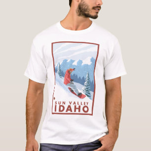 Snowboarder Scene - Sun Valley, Idaho T-Shirt