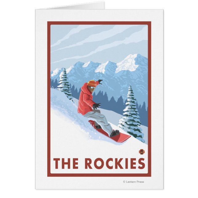 Snowboarder Scene - The Rockies (Front)