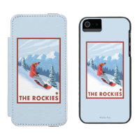 Snowboarder Scene - The Rockies