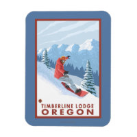 Snowboarder Scene - Timberline Lodge, Oregon