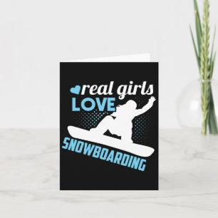 Snowboarder Shirt Men Women Kids Snowboarding Gift Card