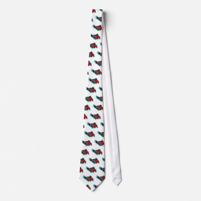 Snowboarder shred necktie (Front)