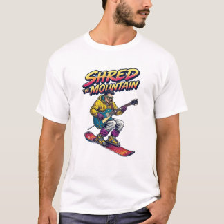 Snowboarder shredding the mountain T-Shirt