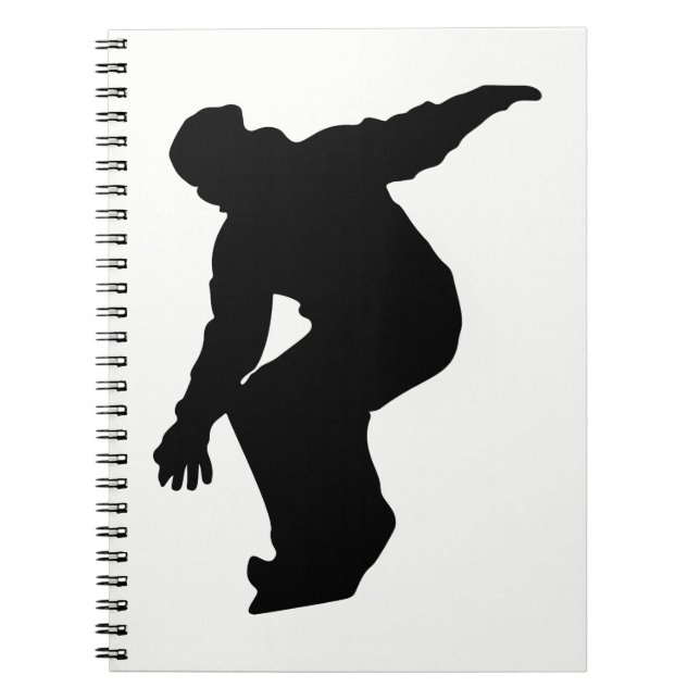 Snowboarder Silhouette Notebook (Front)