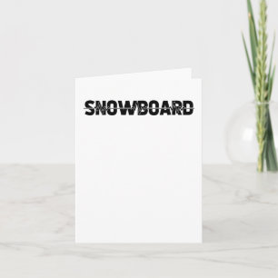 Snowboarder Snowboard Winter Sports - Ekg Heartbea Card