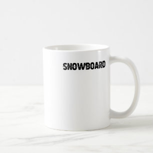 Snowboarder Snowboard Winter Sports - Ekg Heartbea Coffee Mug