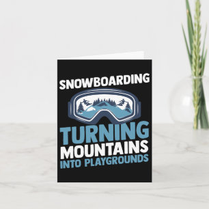 Snowboarder Snowboarding 3 Card