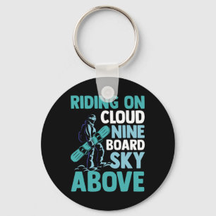 Snowboarder Snowboarding  Key Ring