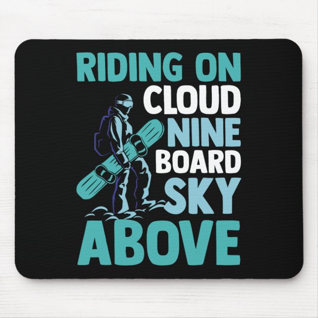 Snowboarder Snowboarding  Mouse Pad (Front)