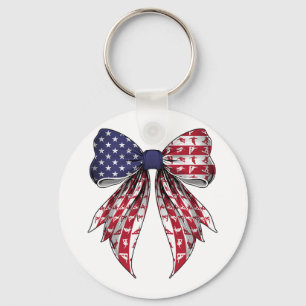 Snowboarder Snowboarding Snowboard 4th Of July Ame Key Ring