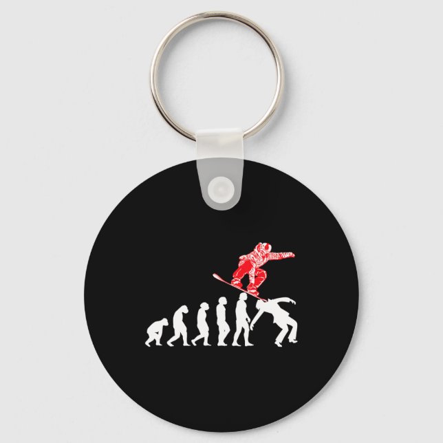 Snowboarder Snowboarding Snowboard  Key Ring (Front)
