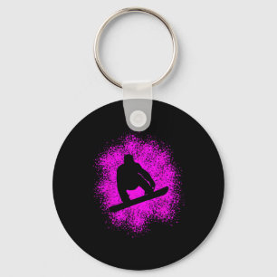 Snowboarder Snowboarding Women Men  Key Ring