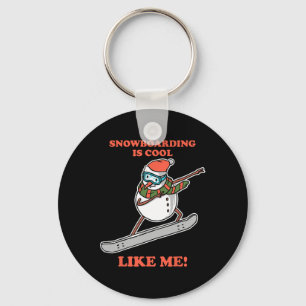 Snowboarder Snowman Snowboard Snowboarding  Key Ring