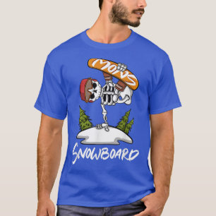 Snowboarder Winter Sport Snowboarding Skeleton Sno T-Shirt