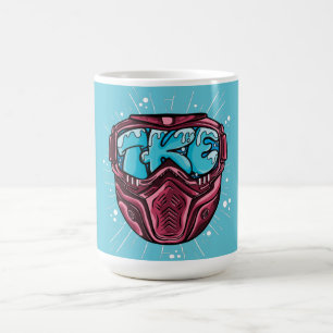 Snowboarders Ski Mask, Total Kinetic Energy, TKE Coffee Mug