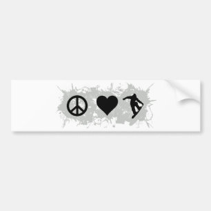 Snowboarding 3 bumper sticker
