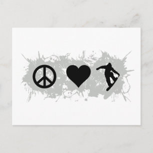 Snowboarding 3 postcard