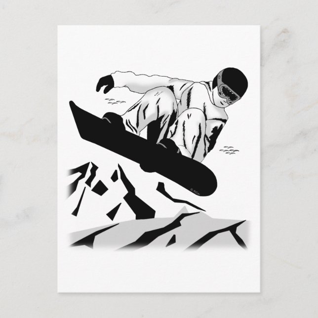 Snowboarding 5 postcard (Front)