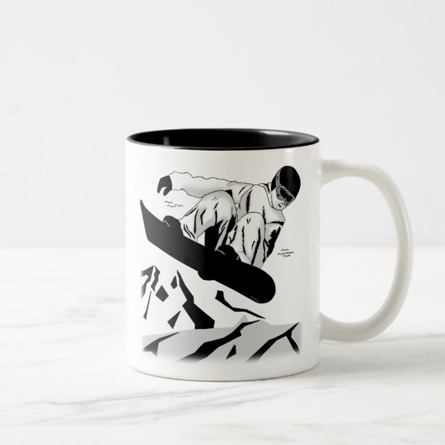 Snowboarding 5 Two-Tone coffee mug (Right)