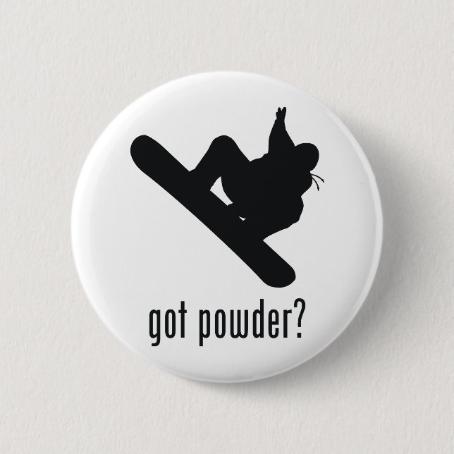 Snowboarding 6 Cm Round Badge (Front)