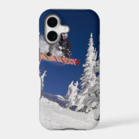 Snowboarding action at Whitefish Mountain Resort
