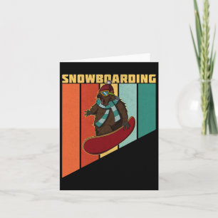 Snowboarding Activity Outdoor Mountain Skiing Recr Card