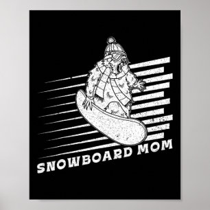 Snowboarding Activity Outdoor Mountain Skiing Recr Poster